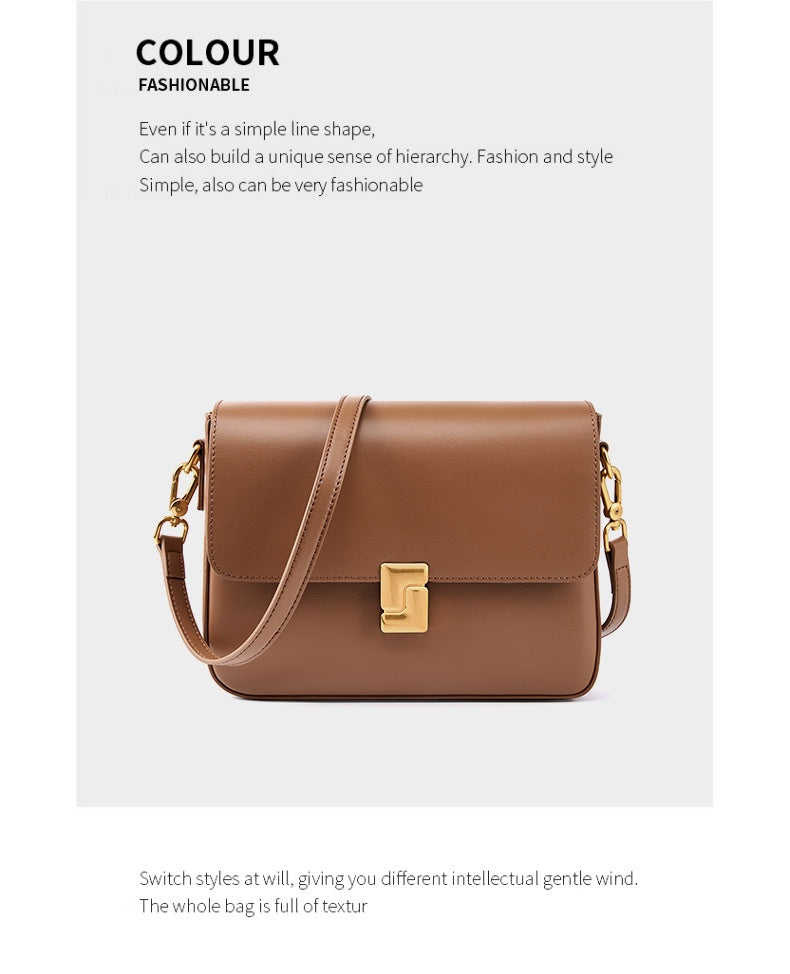 New Spring And Summer Fashion Messenger Bag Genuine Leather